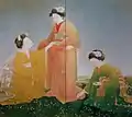 入江波光《摘草》昭和3年、第7回国画創作協会、京都国立近代美術館蔵