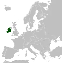アイルランドの位置