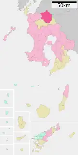 伊佐市位置図