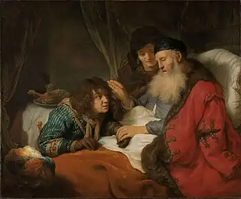 『ヤコブを祝福するイサク』(1638)アムステルダム国立美術館蔵