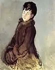 エドゥアール・マネ, Isabelle Lemonnier with a Muff, 1879