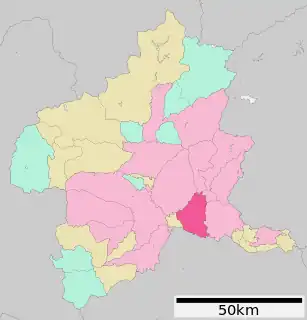 伊勢崎市位置図
