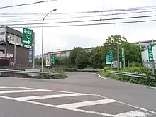 京滋バイパス石山インターチェンジ入口
