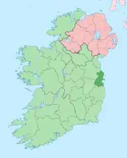 Location of ダブリン県