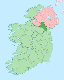 Location of モナハン県