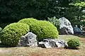 書院北側の枯山水
