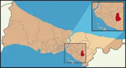 イスタンブール県内の位置