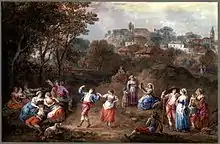 イタリアの祭りの風景