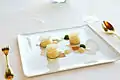 東京のある星つきレストランの料理