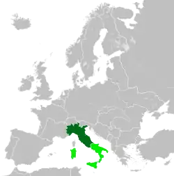 イタリアの位置