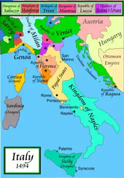 1494年。&nbsp;&nbsp;Republic of Lucca-ルッカ共和国