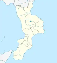 SUFの位置(カラブリア州内)