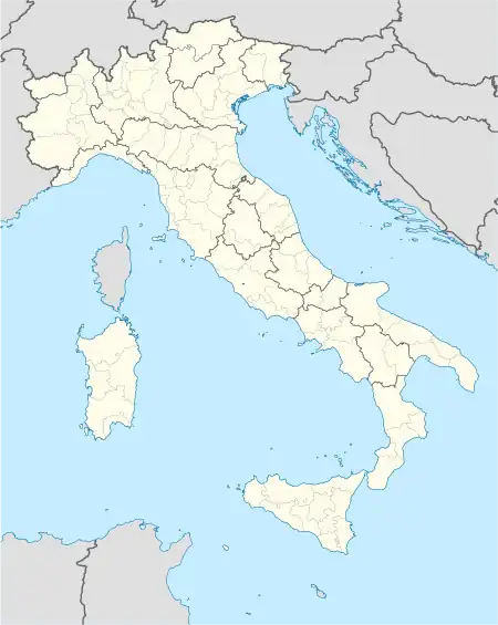 オヤスの位置(イタリア内)