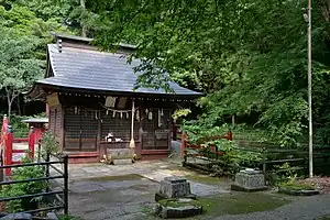 厳島神社の本殿（茨城県鉾田市）
