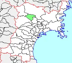 岩出山町位置図
