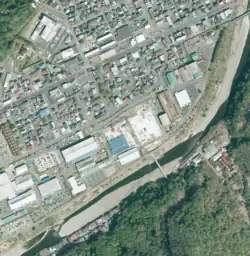 岩井町の航空写真（2022年4月28日）