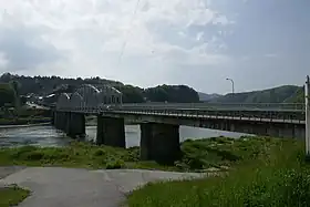 三次市内の祝橋。初代の太田川橋を移設したもの。