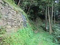 東水門跡の復元石垣