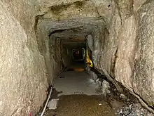 龍源寺間歩内部。