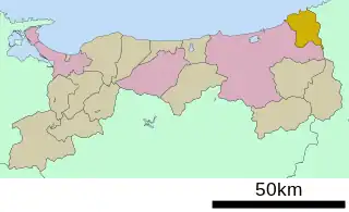 岩美町位置図