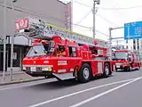 スーパージャイロラダー(35m級) 日産ディーゼル・AX 岩見沢地区消防事務組合
