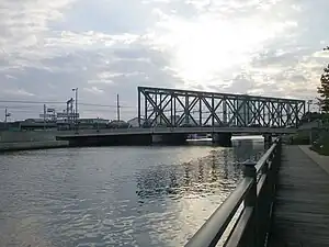 岩崎橋(西区側より撮影。)