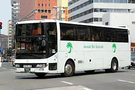 いわさきバスネットワーク鹿児島200か 116（日産ディーゼルKL-RA552RBN）昼行用スーパーハイデッカー・2+1列シート