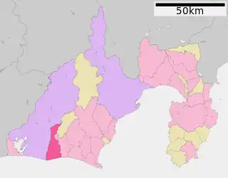 磐田市位置図