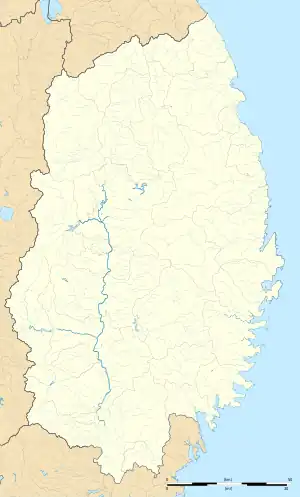 盛岡てがみ館の位置(岩手県内)