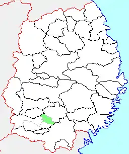 水沢市の県内位置図