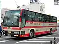 かつて運行されていた106スーパー特急専用車両日産ディーゼルPKG-RA274RBN