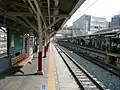 旧ホーム  電留線が3線あった （2008年9月）