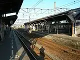 旧ホーム(2008年3月、石鎚山方より)