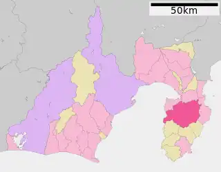 伊豆市位置図