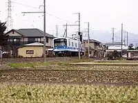塚原駅 - 和田河原駅間(2007年2月19日)