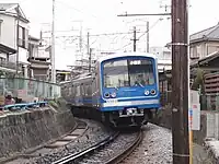 緑町駅 - 井細田駅間(2010年1月11日)