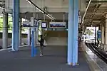 改装前プラットホーム（階段は現在撤去済み）