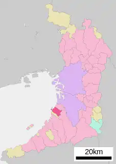 泉大津市位置図