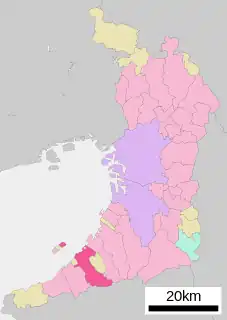 泉佐野市位置図