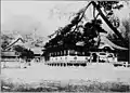大正時代の出雲大社。右側が拝殿。