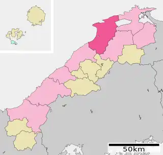出雲市位置図