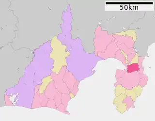 伊豆の国市位置図