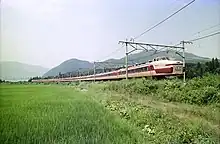 181系 特急「とき」（1978年、越後中里駅駅 - 岩原スキー場前駅間）