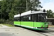 ハルバーシュタット市電に譲渡された車両（2018年撮影）