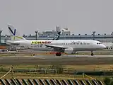 元ANAの機材（A320-211型機・JA8391、現在は退役済）