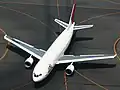 エアバスA300-600主翼のツインジェット