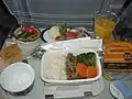 日本航空(JAL)エコノミークラス機内食(2010年10月)