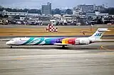 レインボーカラー1号機の塗装パターン。