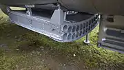 機体下面に備わるマイティ・マウス用ロケットパック