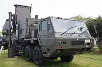 対空レーダ装置1号JTPS-P25、レーダ装置車